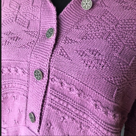 EUC VTG 90s / Y2K Quirky Retro Eclectic Knit Sweater Hoodie - Picture 6 of 11